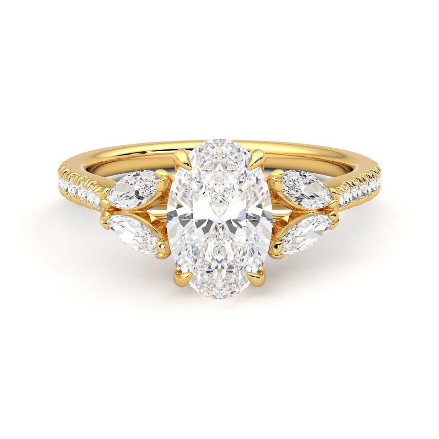 Taylor & Hart Thia Oval Engagement Ring 0