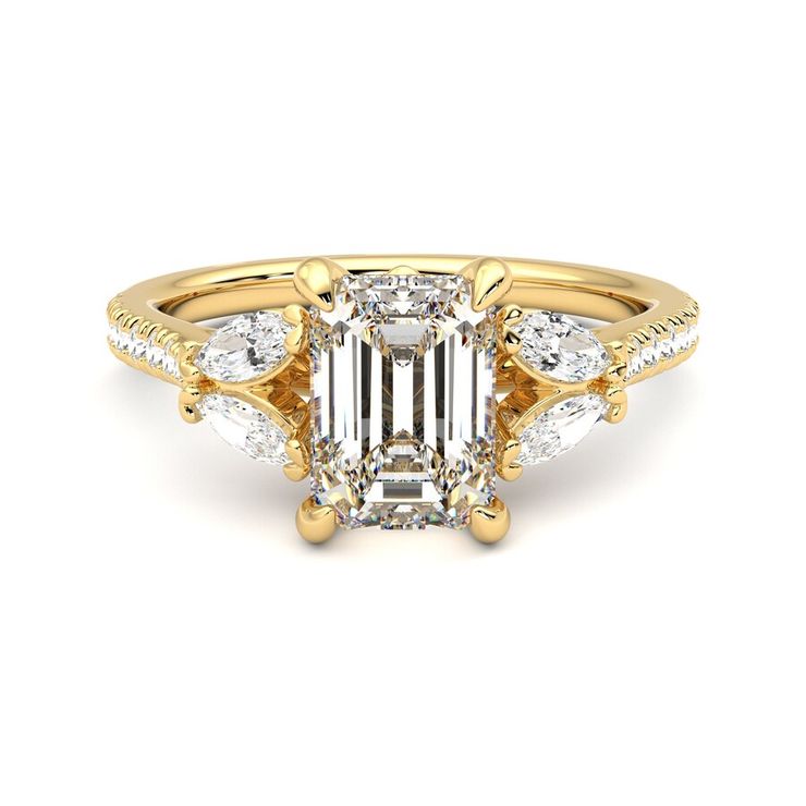 Taylor & Hart Thia Emerald Engagement Ring 1