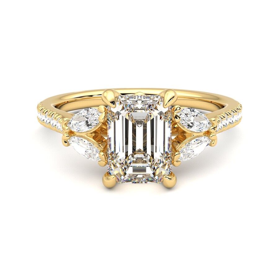 Taylor & Hart Thia Emerald Engagement Ring 1