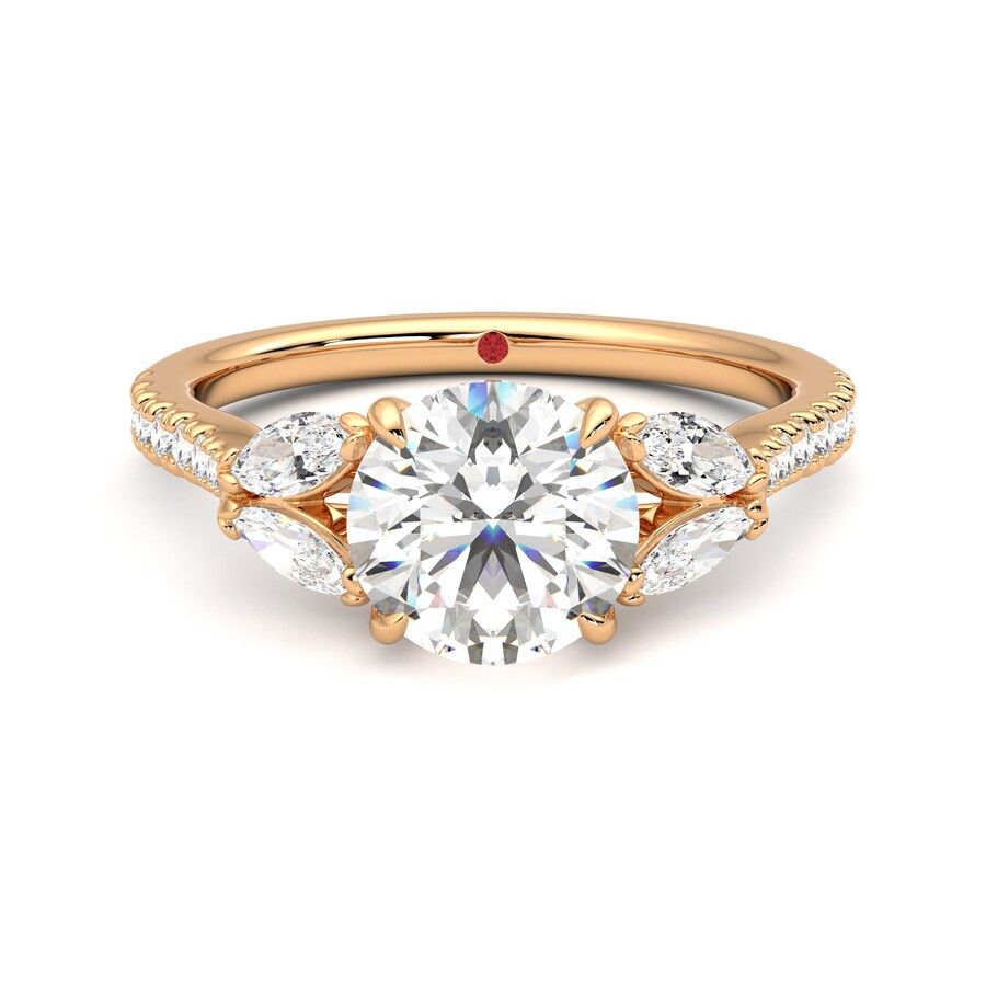 Taylor & Hart Thia Round Engagement Ring 0