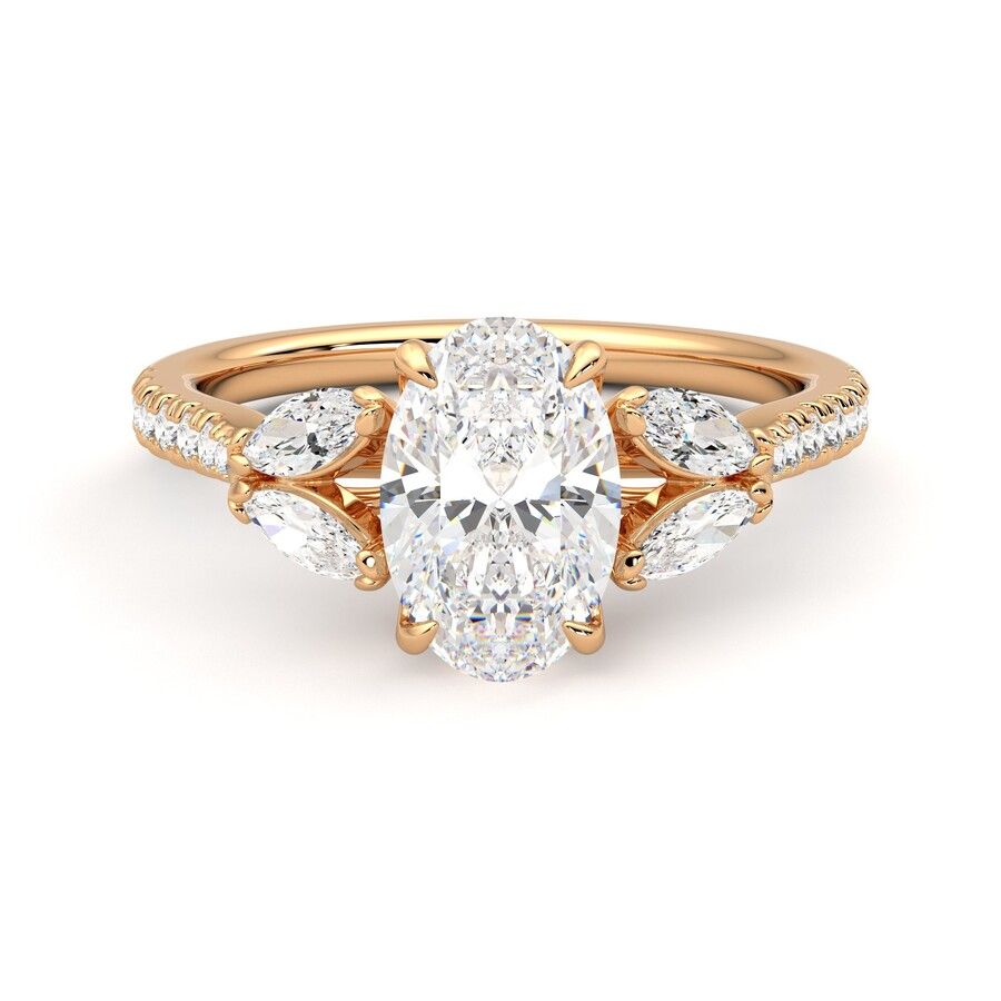 Taylor & Hart Thia Oval Engagement Ring 0