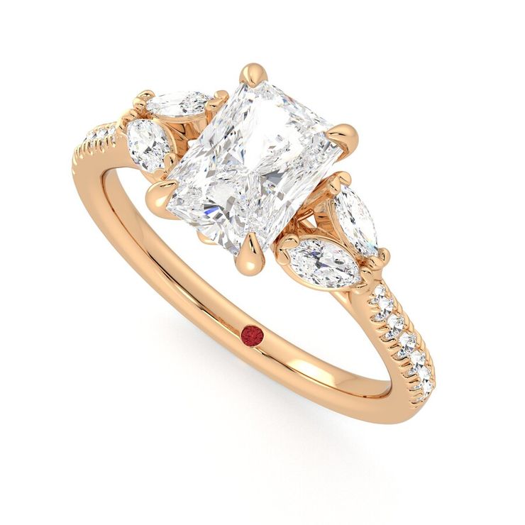 Taylor & Hart Thia Radiant Engagement Ring 0