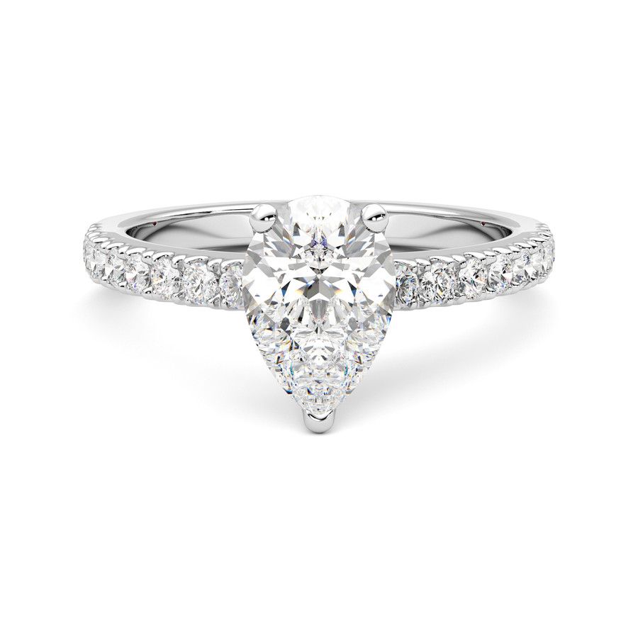 Taylor & Hart Constellation Pear Engagement Ring 0