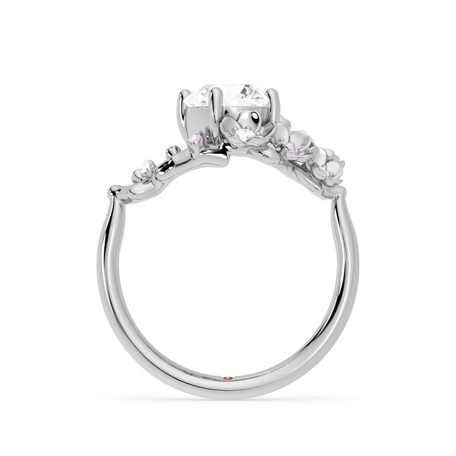 Taylor & Hart Lunarose Round Engagement Ring 1