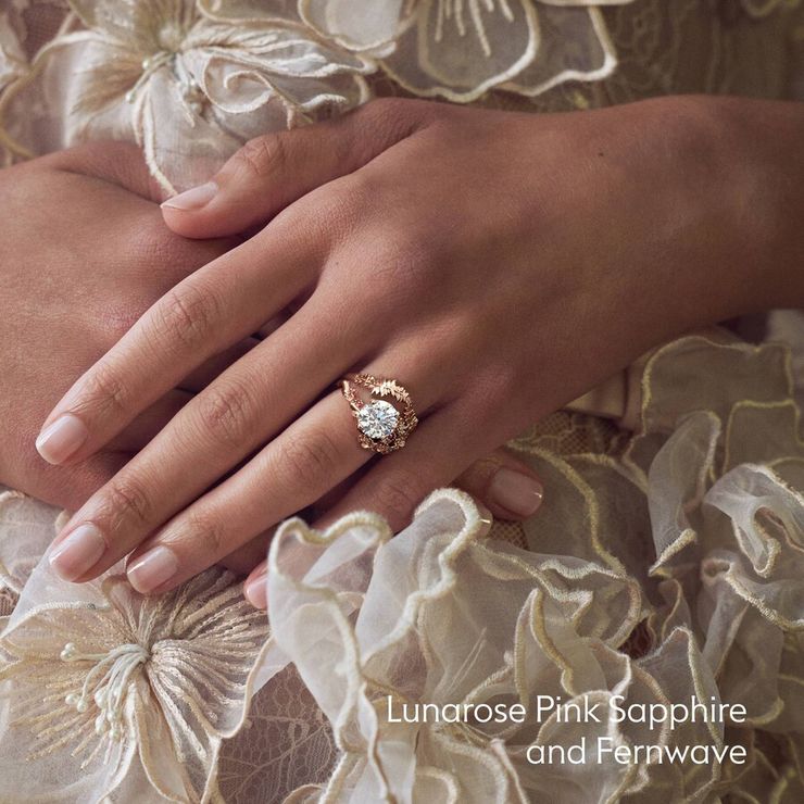 Taylor & Hart Lunarose Round Engagement Ring 6