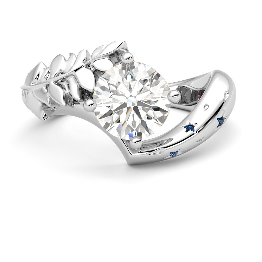 Dove | Platinum halo style engagement ring | Taylor & Hart