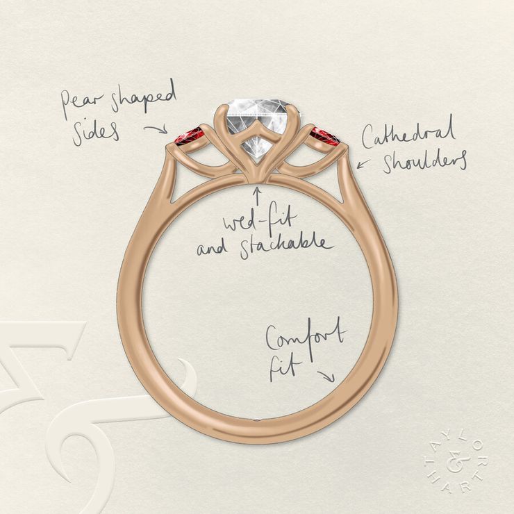 Taylor & Hart Faith Oval Engagement Ring 1