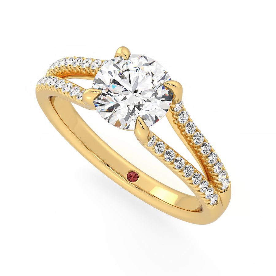 Taylor & Hart Symphony Round Engagement Ring 0