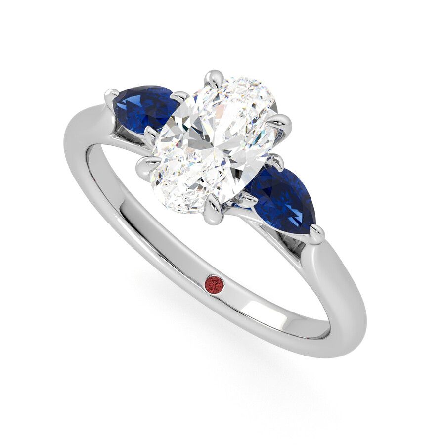 Taylor & Hart Affinity Oval Engagement Ring 0