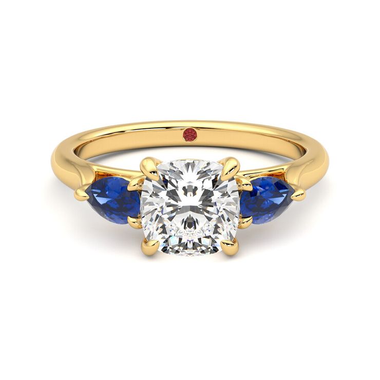 Taylor & Hart Affinity Cushion Engagement Ring 0