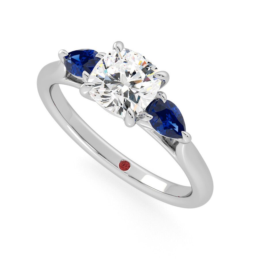 Taylor & Hart Affinity Cushion Engagement Ring 0