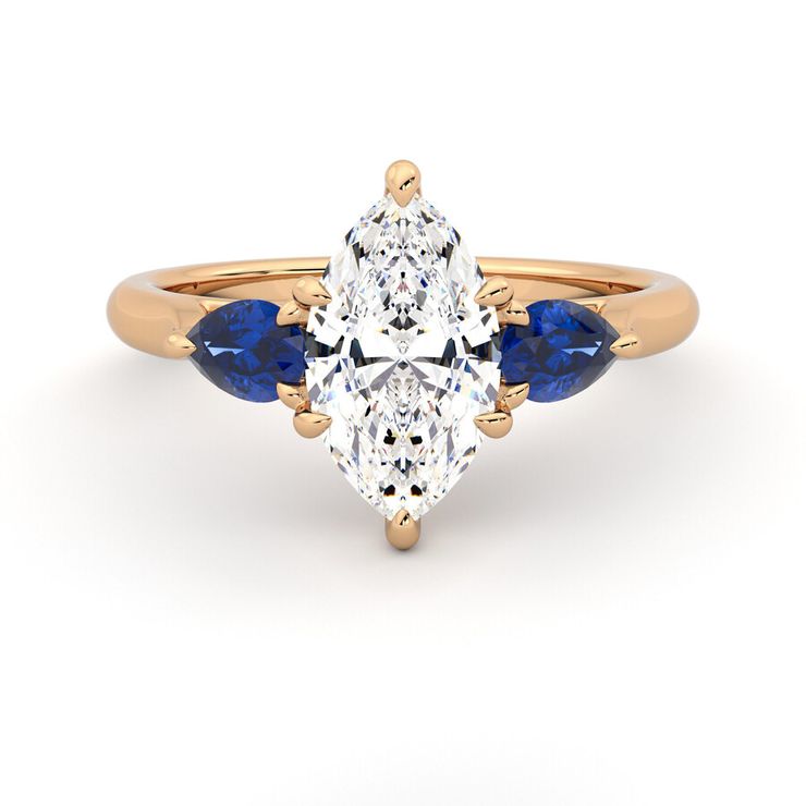 Taylor & Hart Affinity Marquise Engagement Ring 0