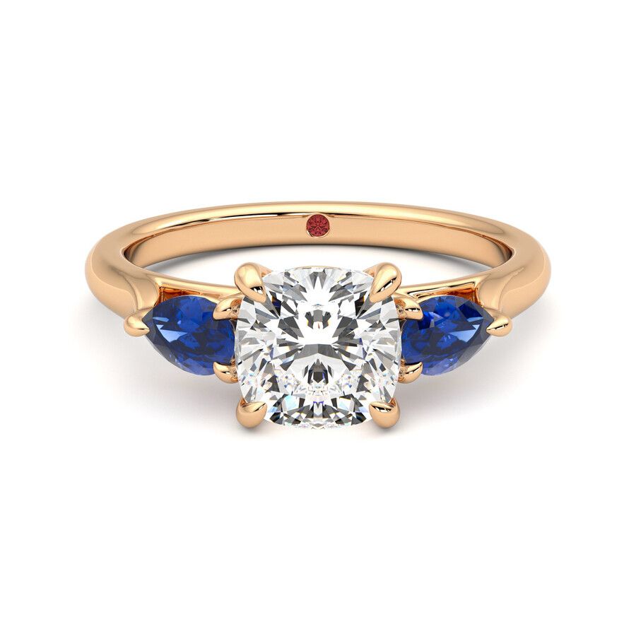 Taylor & Hart Affinity Cushion Engagement Ring 0