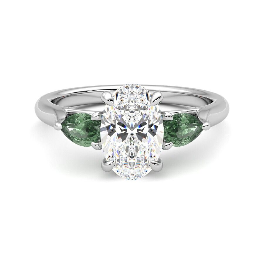 Taylor & Hart Affinity Oval Engagement Ring 0