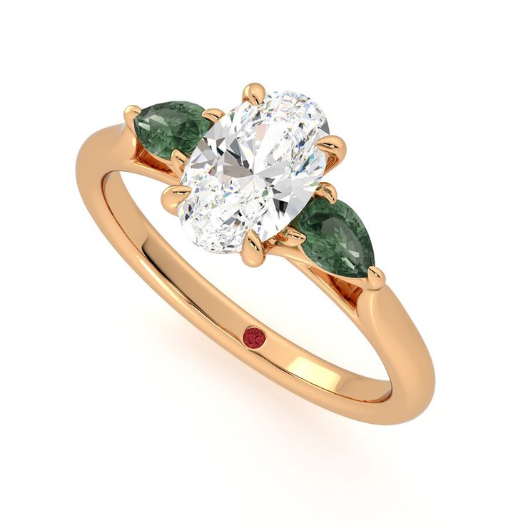 Taylor & Hart Affinity Oval Engagement Ring 0