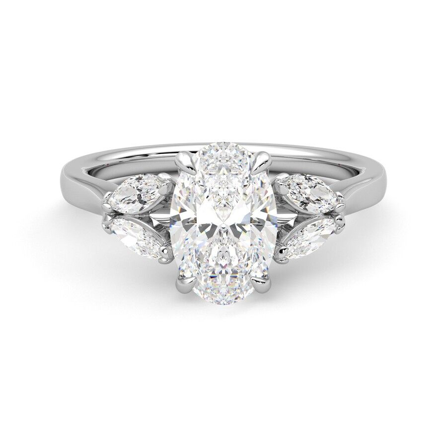 Taylor & Hart Thia Oval Engagement Ring 0