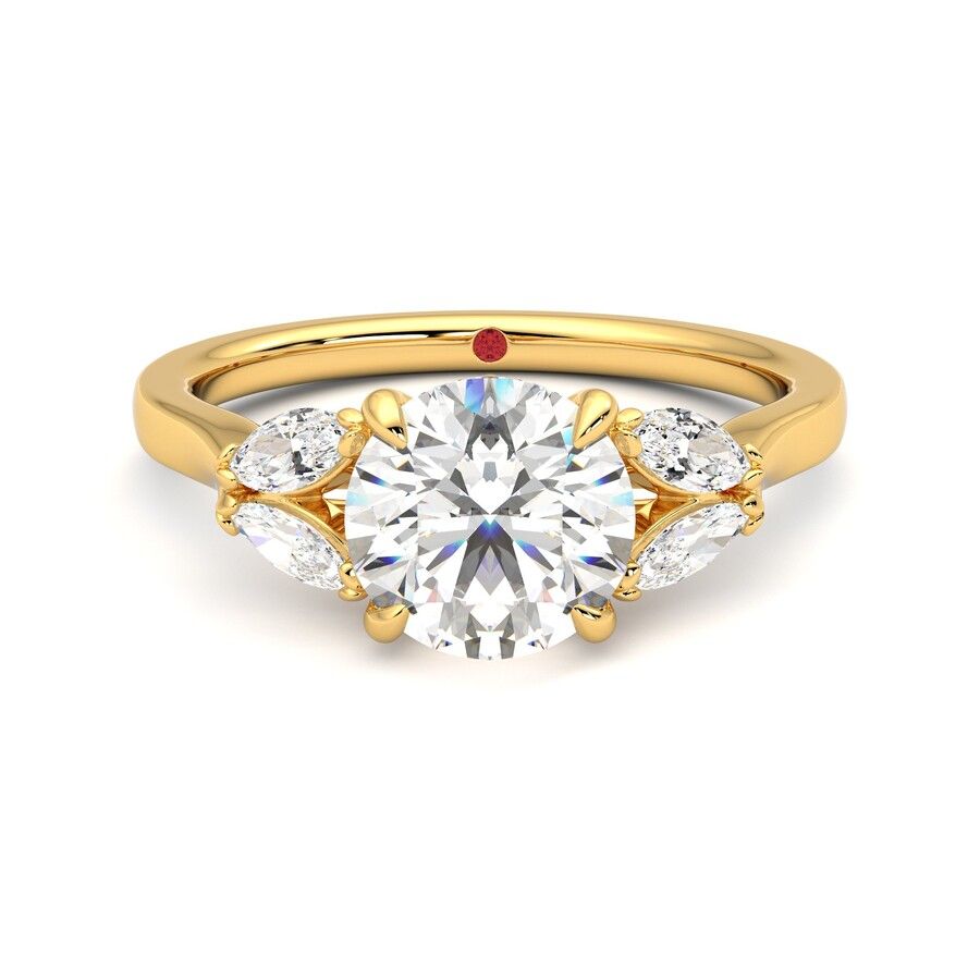 Taylor & Hart Thia Round Engagement Ring 0