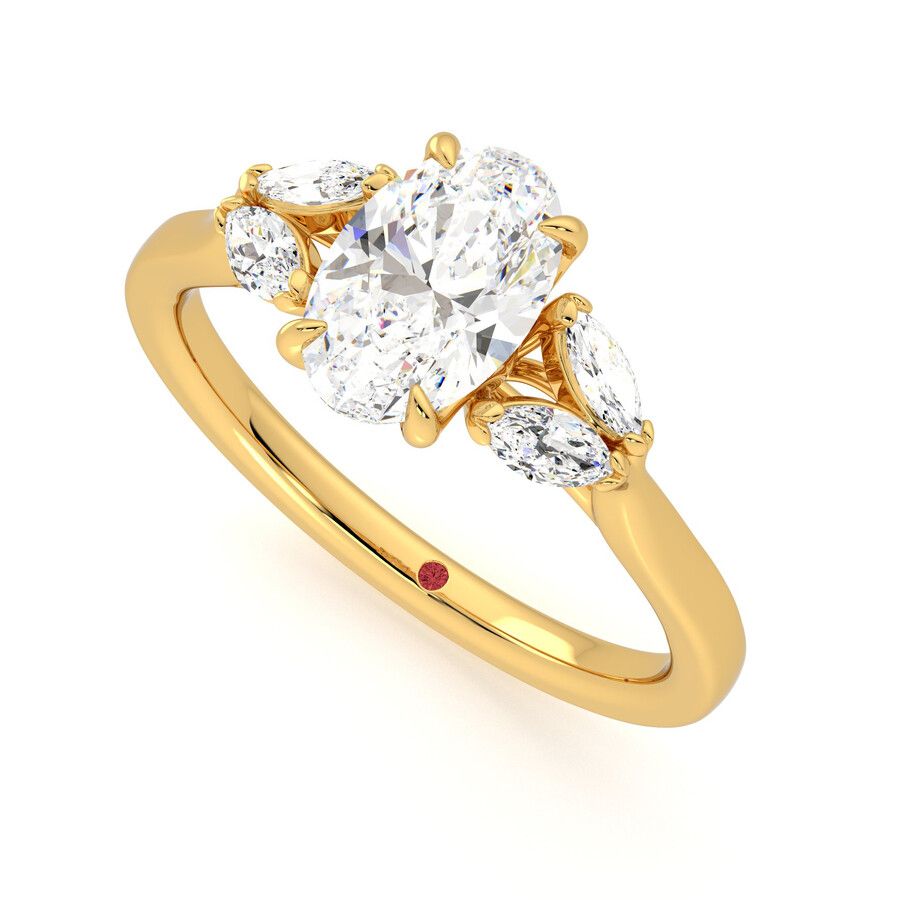 Taylor & Hart Thia Oval Engagement Ring 0