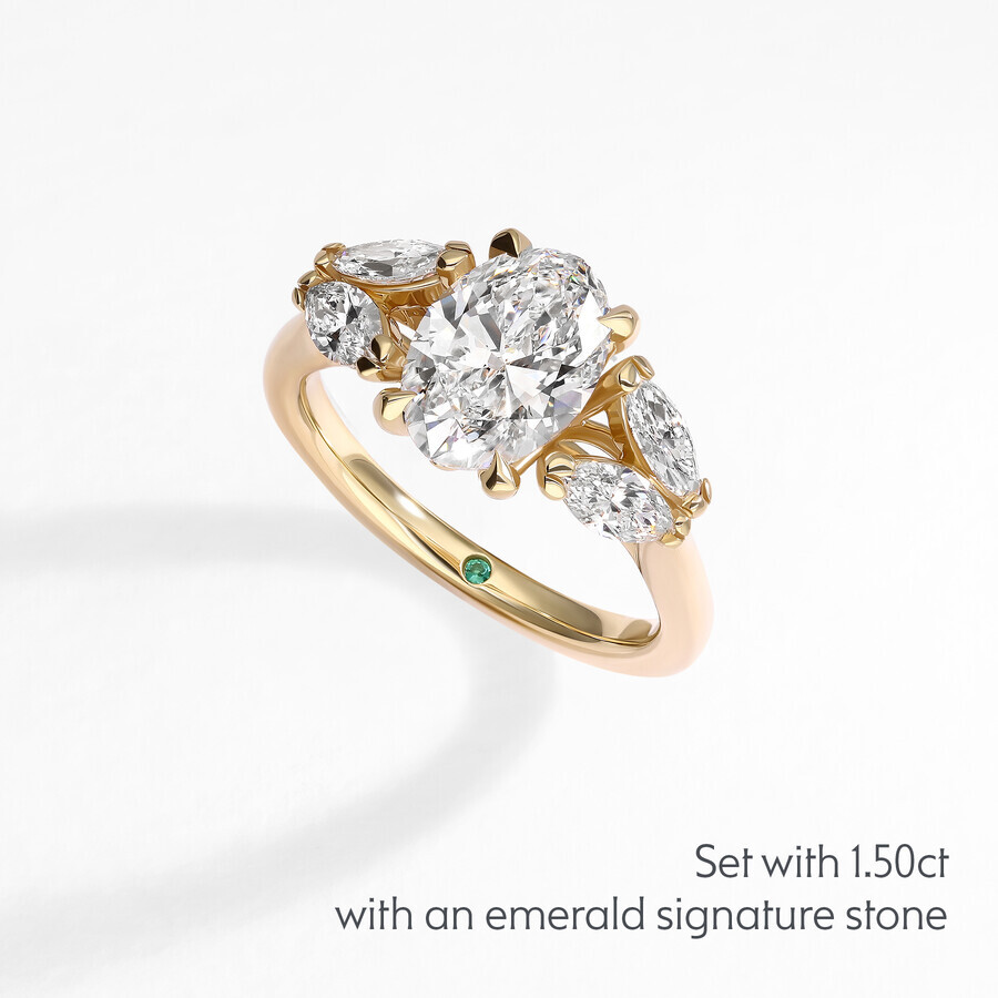 Taylor & Hart Thia Oval Engagement Ring 4