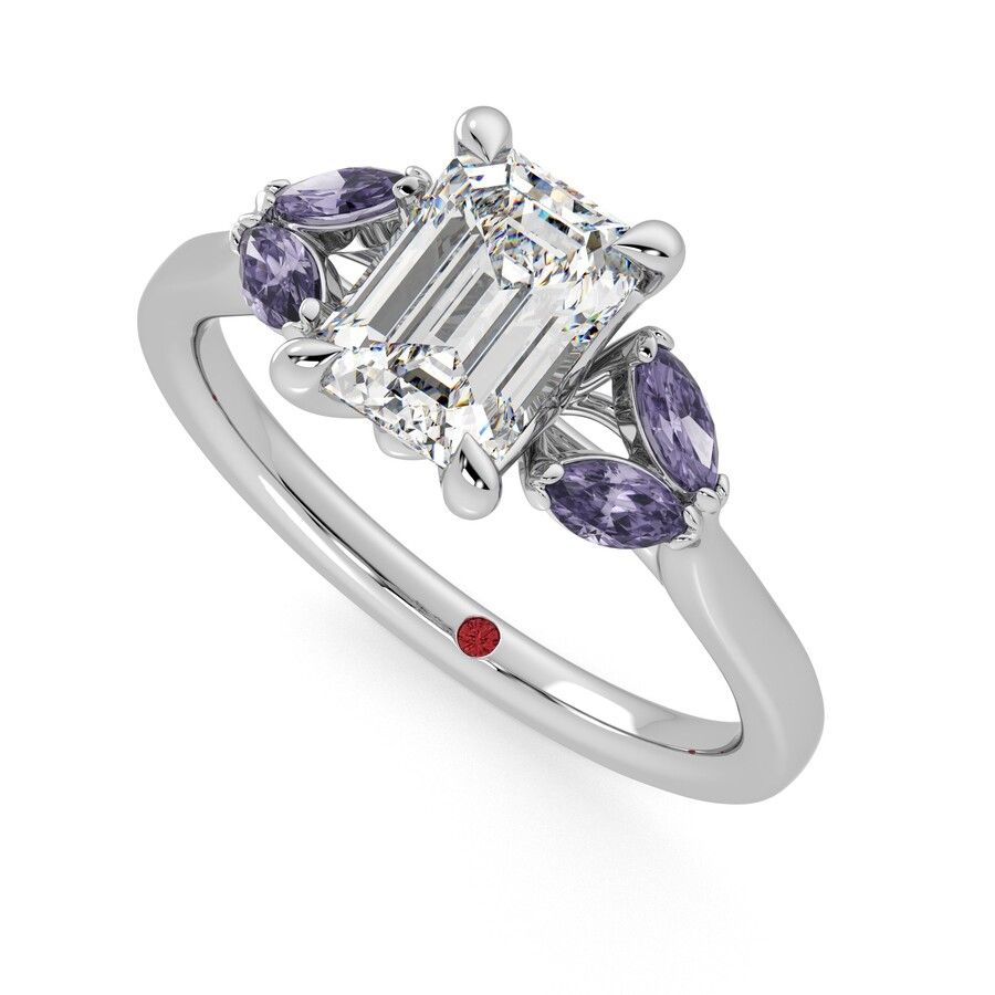 Taylor & Hart Thia Emerald Engagement Ring 0