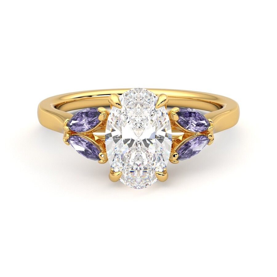 Taylor & Hart Thia Oval Engagement Ring 0