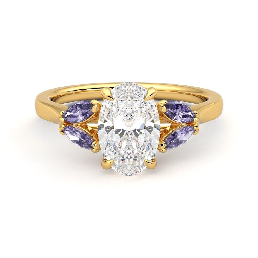 Taylor & Hart Thia Oval Engagement Ring 0