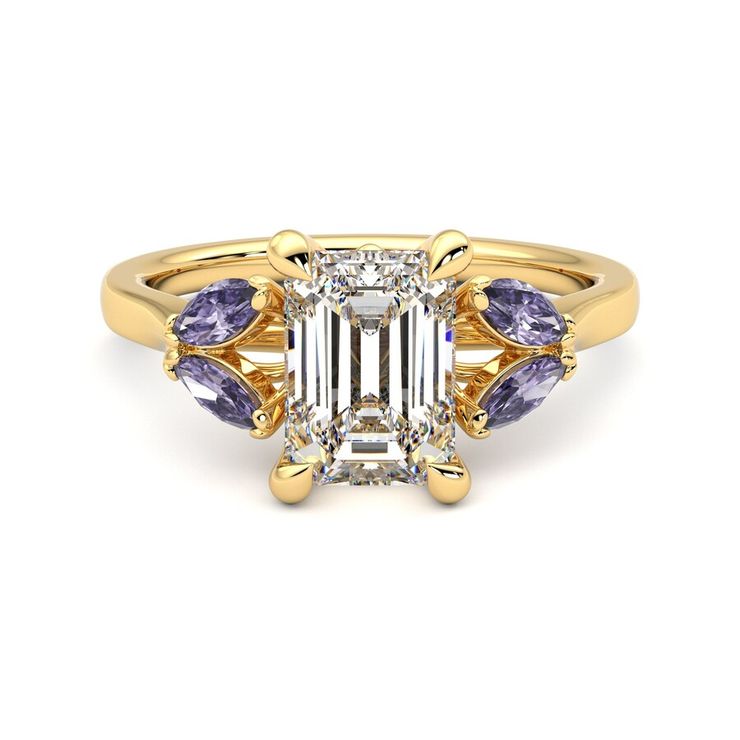 Taylor & Hart Thia Emerald Engagement Ring 1