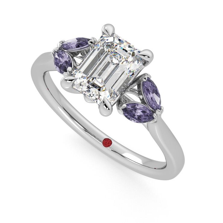 Taylor & Hart Thia Emerald Engagement Ring 0