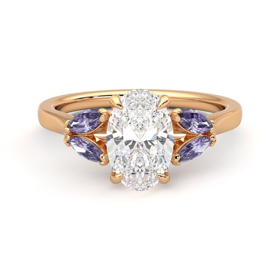 Taylor & Hart Thia Oval Engagement Ring 2