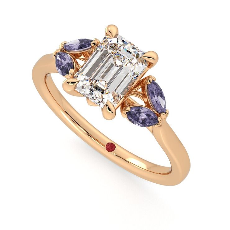 Taylor & Hart Thia Emerald Engagement Ring 0