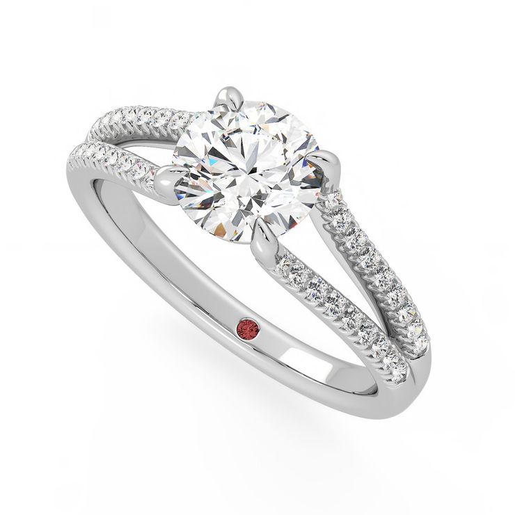 Taylor & Hart Symphony Round Engagement Ring 0