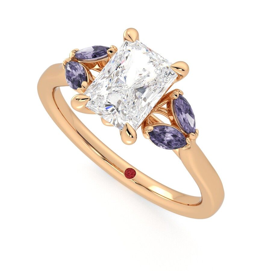 Taylor & Hart Thia Radiant Engagement Ring 0