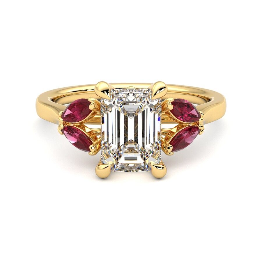 Taylor & Hart Thia Emerald Engagement Ring 1