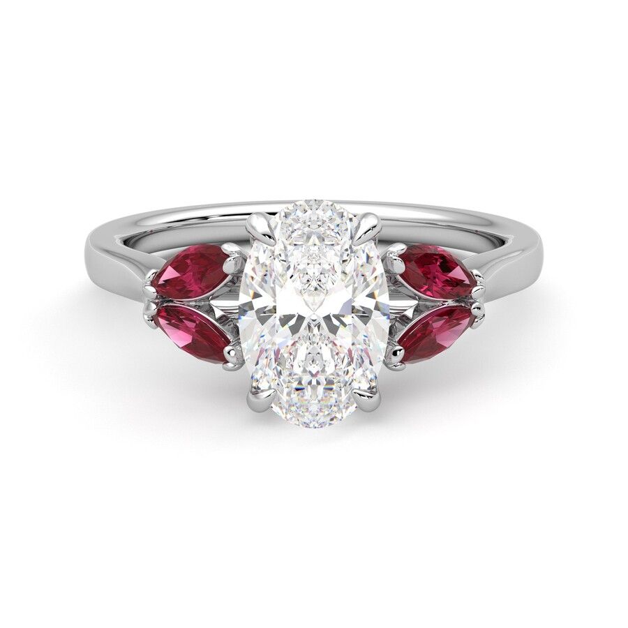 Taylor & Hart Thia Oval Engagement Ring 0