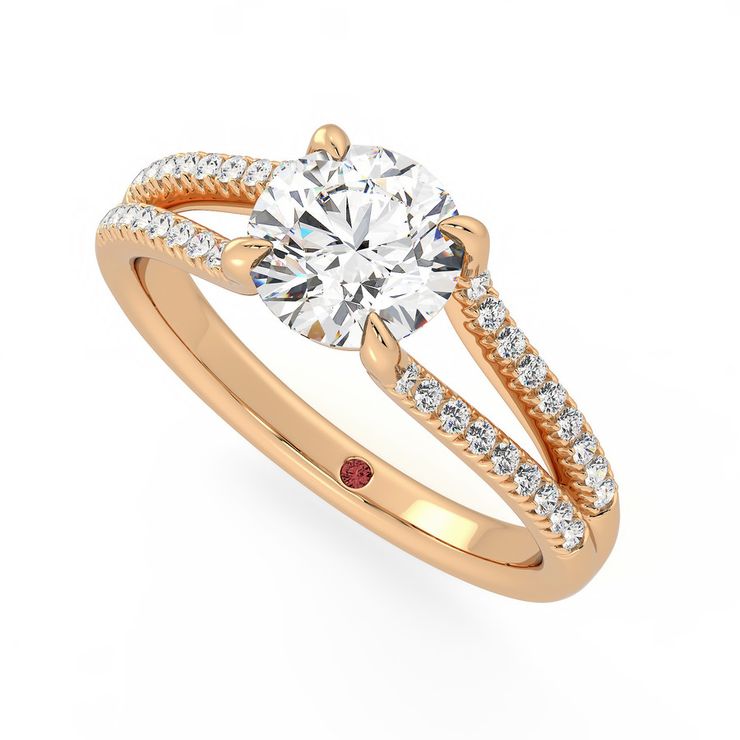 Taylor & Hart Symphony Round Engagement Ring 0