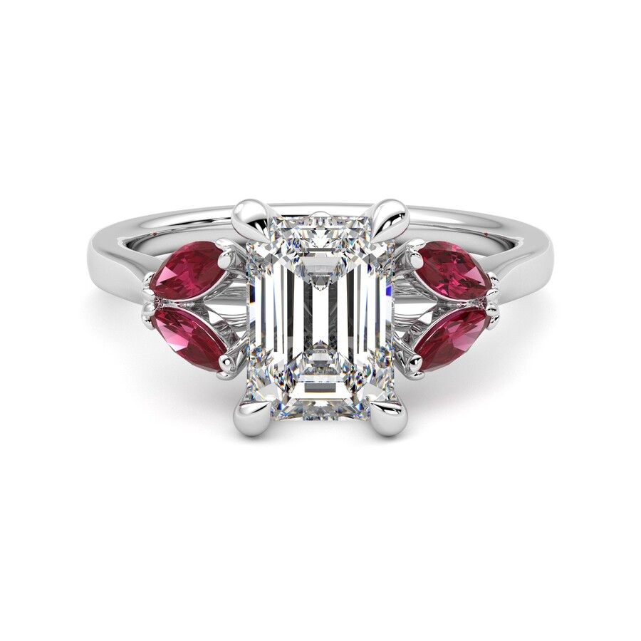 Taylor & Hart Thia Emerald Engagement Ring 1