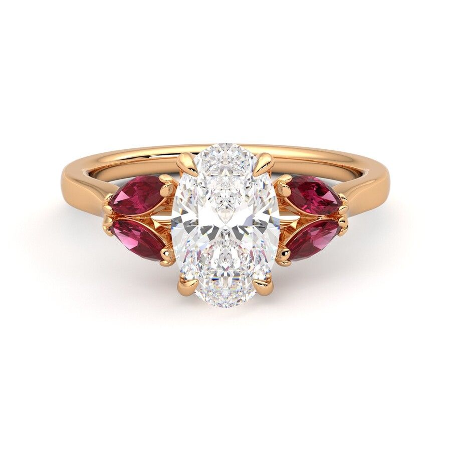 Taylor & Hart Thia Oval Engagement Ring 0