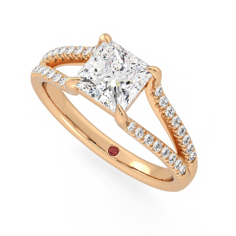 Taylor & Hart Symphony Princess Engagement Ring 0