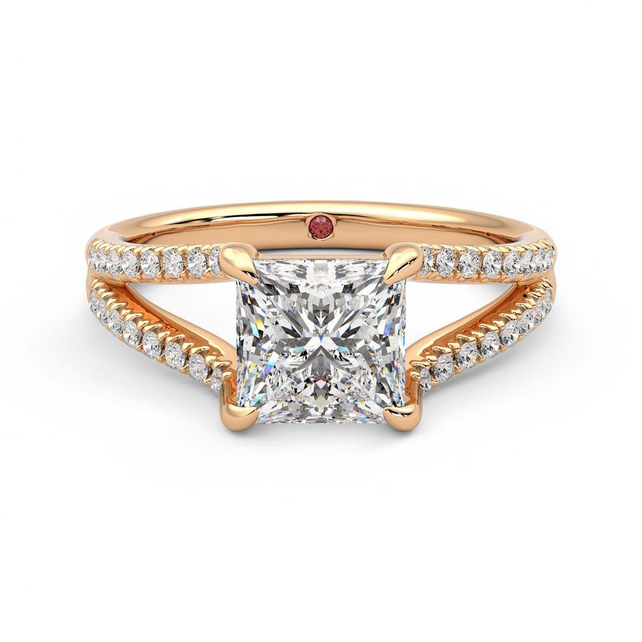 Taylor & Hart Symphony Princess Engagement Ring 2