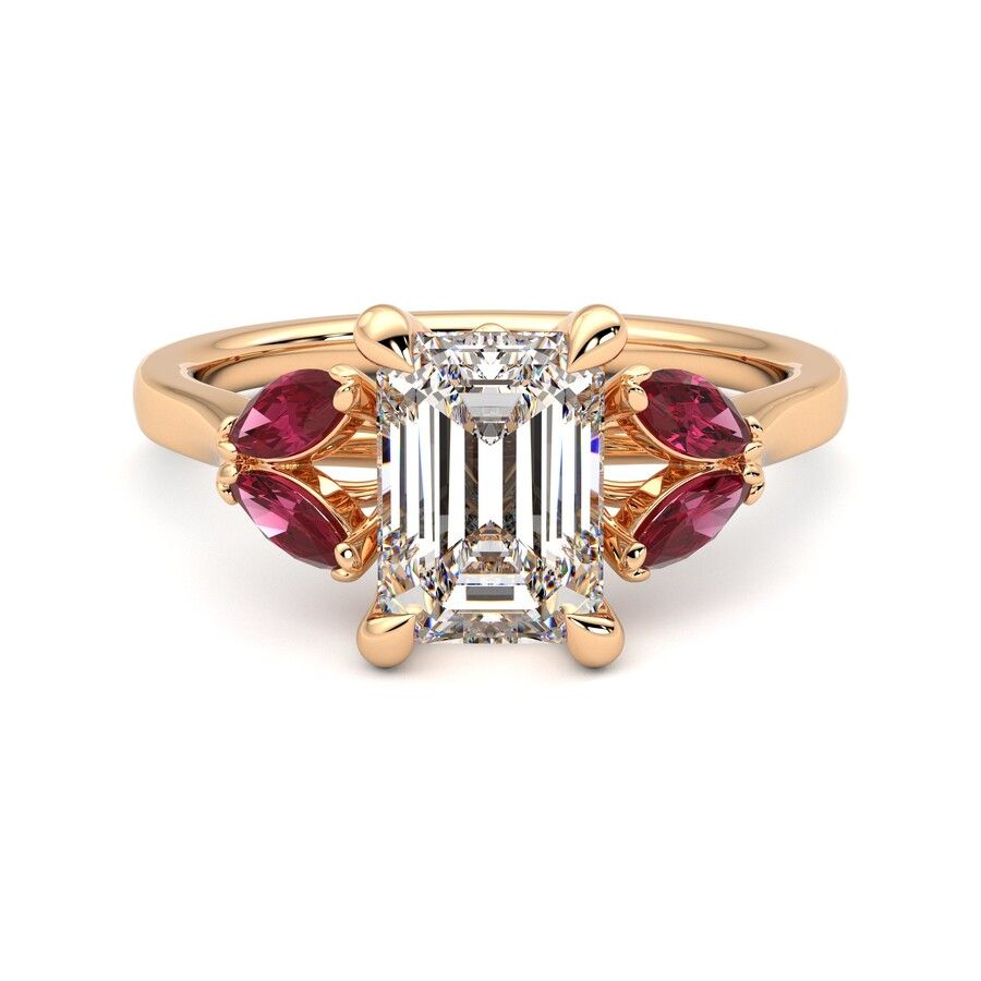 Taylor & Hart Thia Emerald Engagement Ring 1