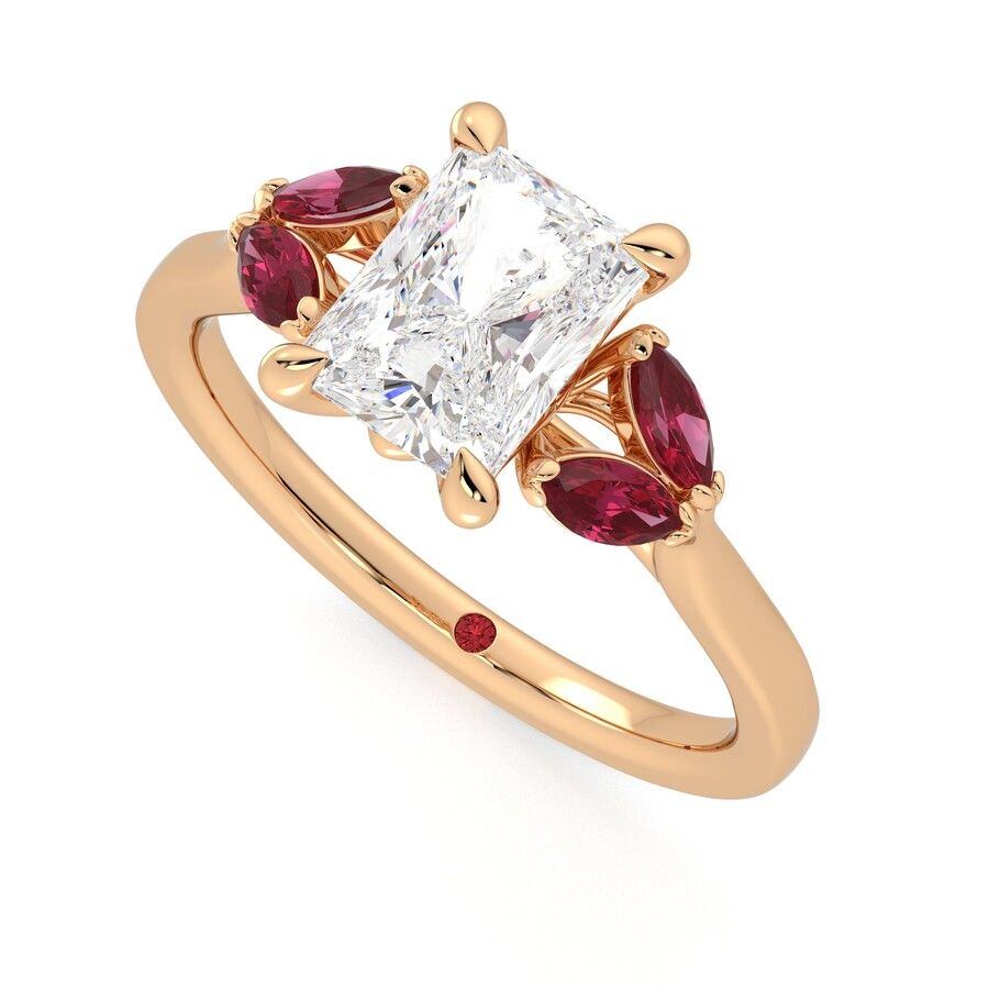 Taylor & Hart Thia Radiant Engagement Ring 0