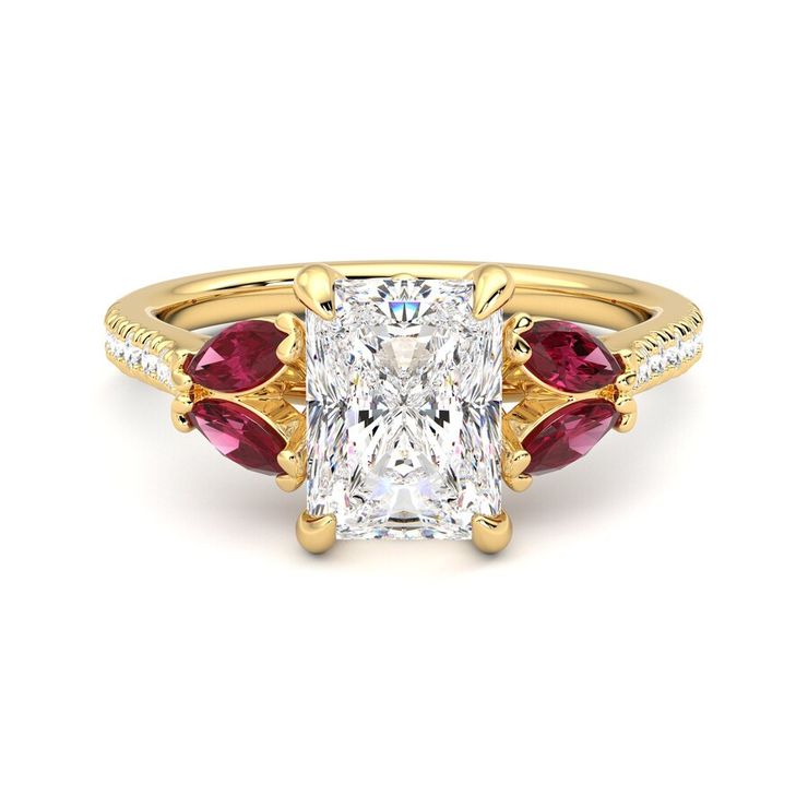 Taylor & Hart Thia Radiant Engagement Ring 1