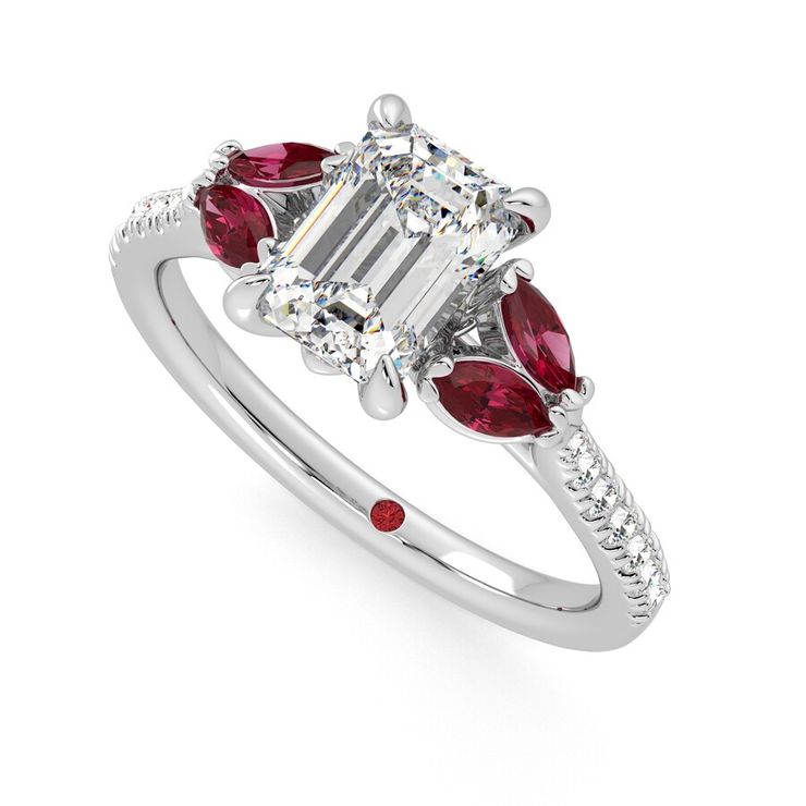 Taylor & Hart Thia Emerald Engagement Ring 0