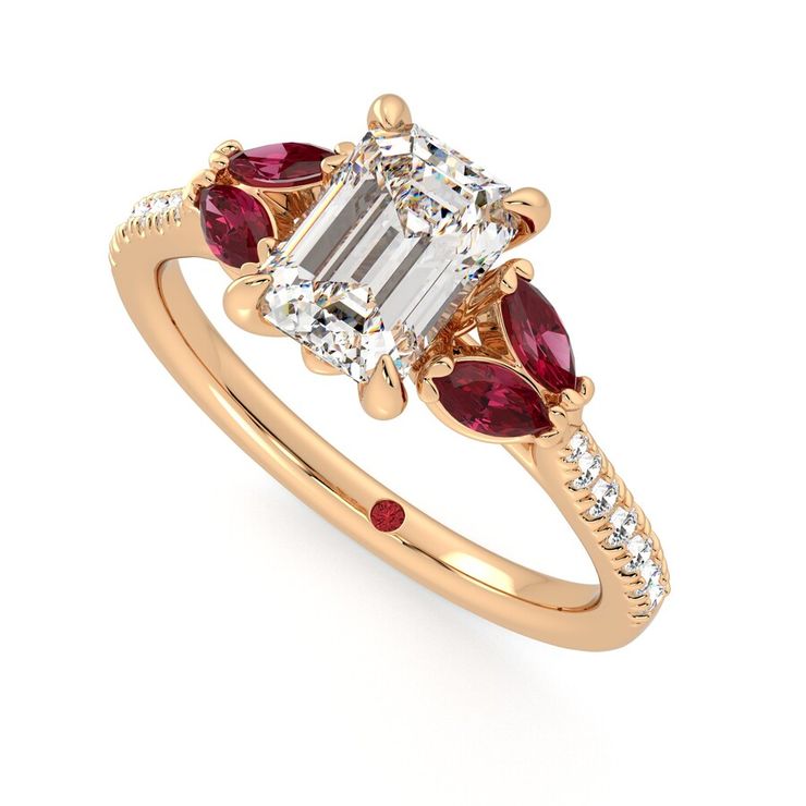 Taylor & Hart Thia Emerald Engagement Ring 0