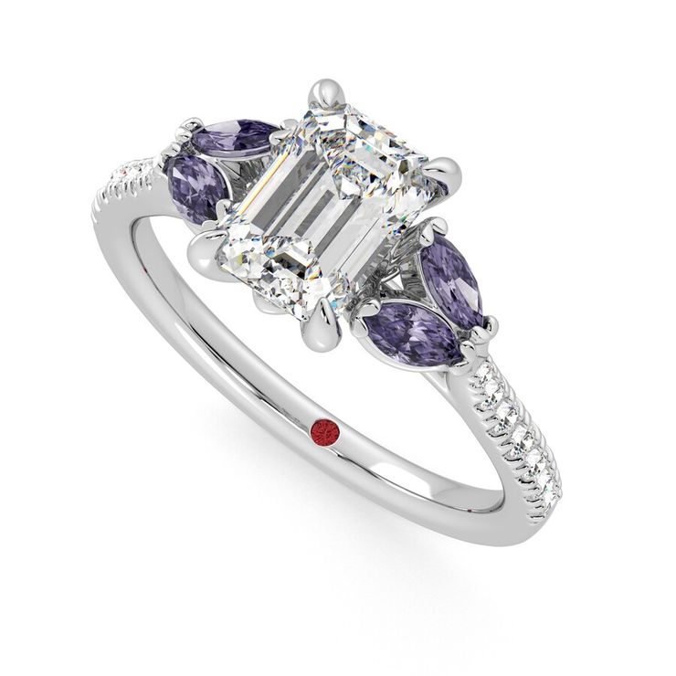 Taylor & Hart Thia Emerald Engagement Ring 0