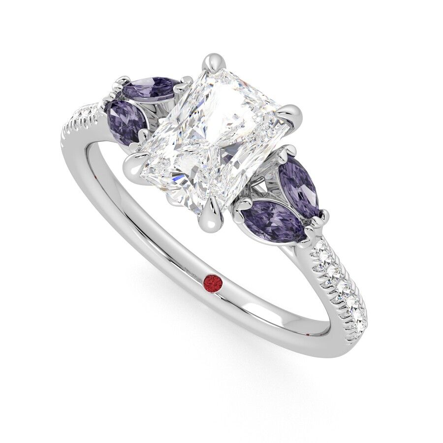 Taylor & Hart Thia Radiant Engagement Ring 0