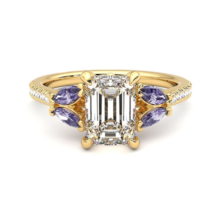 Taylor & Hart Thia Emerald Engagement Ring 1