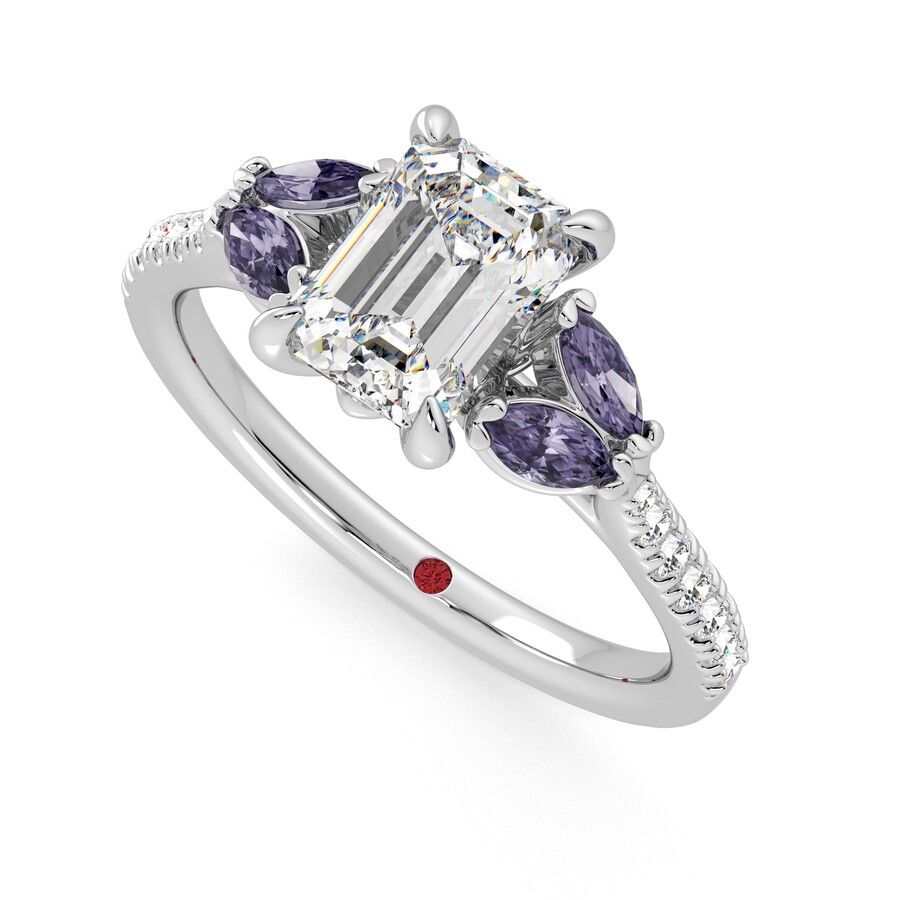 Taylor & Hart Thia Emerald Engagement Ring 0