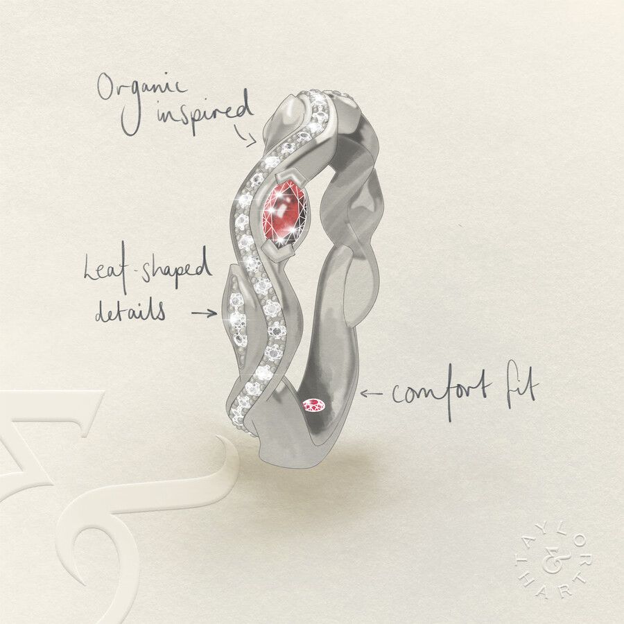 Taylor & Hart Lapelis Wedding Ring 3