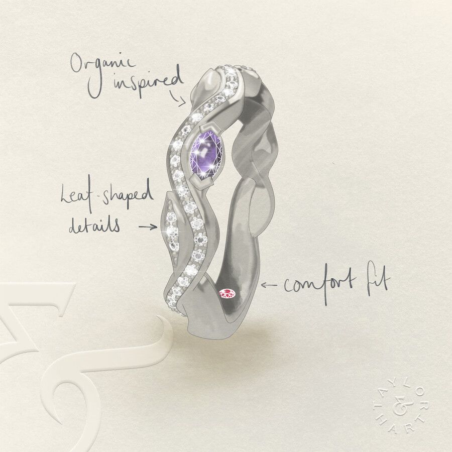 Taylor & Hart Lapelis Wedding Ring 3